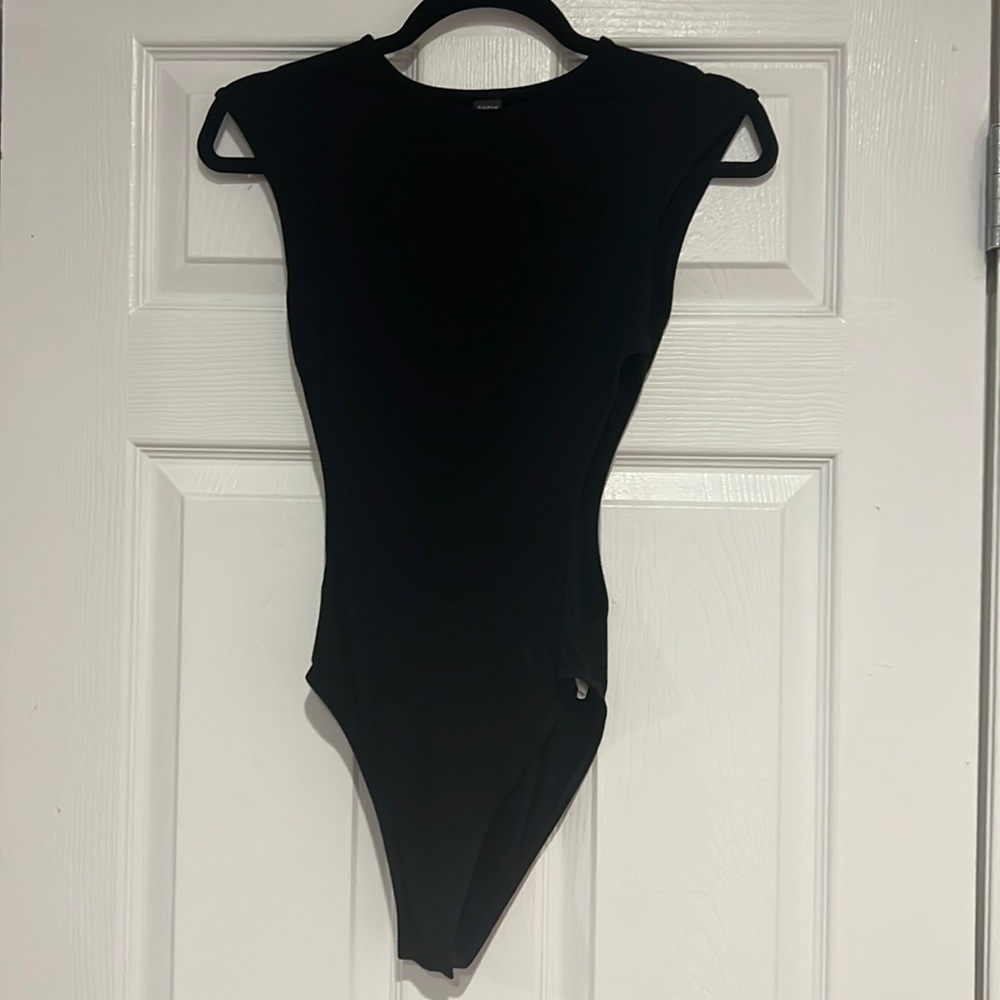 Black Shein Cutout Bodysuit